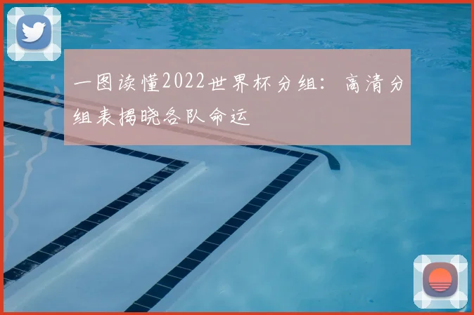 一图读懂2022世界杯分组：高清分组表揭晓各队命运