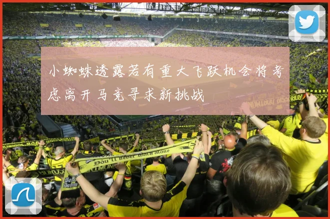 小蜘蛛透露若有重大飞跃机会将考虑离开马竞寻求新挑战
